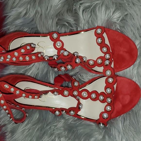 Jessica Simpson Size 12 Embellished heels - Picture 2 of 4